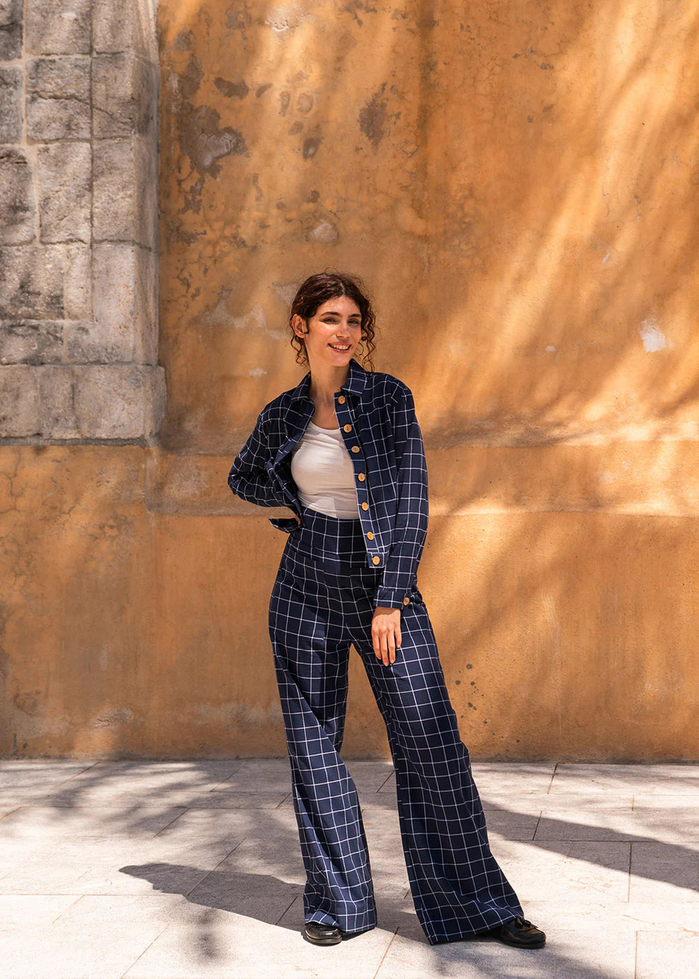 Geena Trouser handgewoben - square