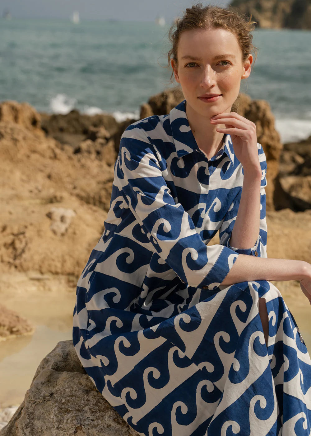 Cilla Kleid - Ocean blue