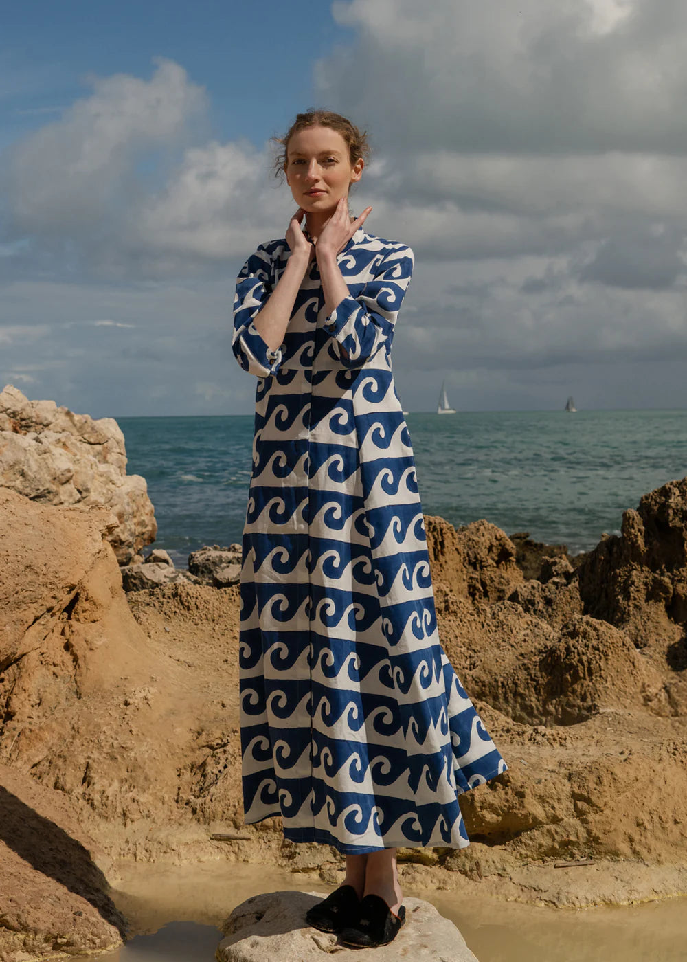 Cilla Kleid - Ocean blue