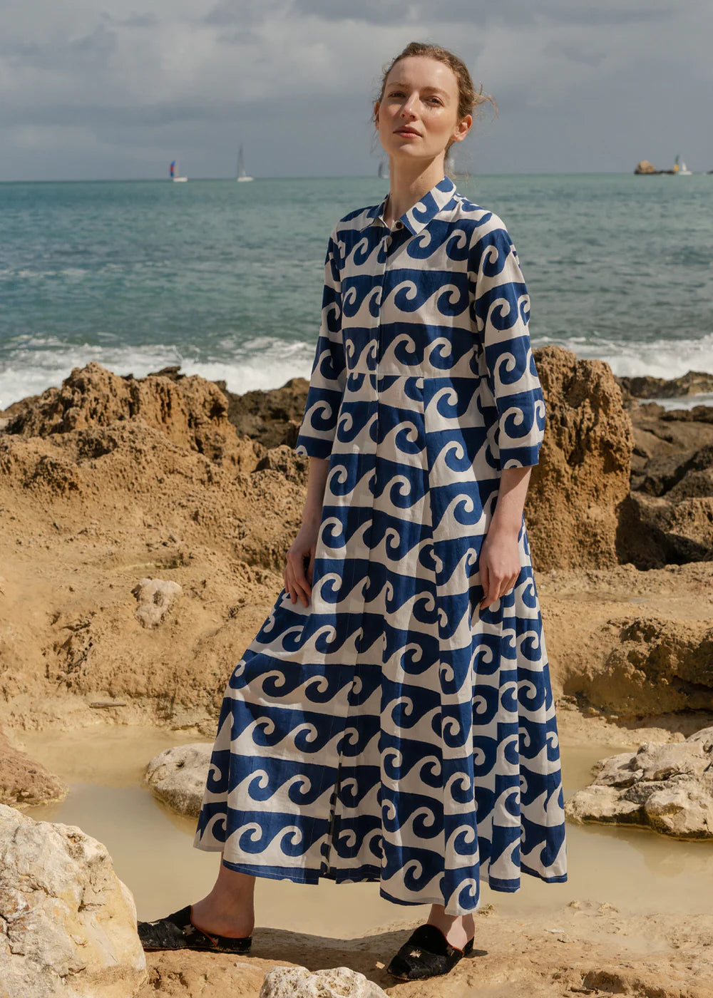 Cilla Kleid - Ocean blue