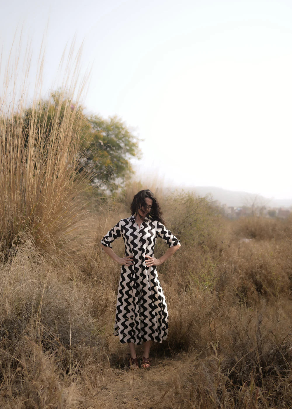 Cilla Kleid - Vibe black&white