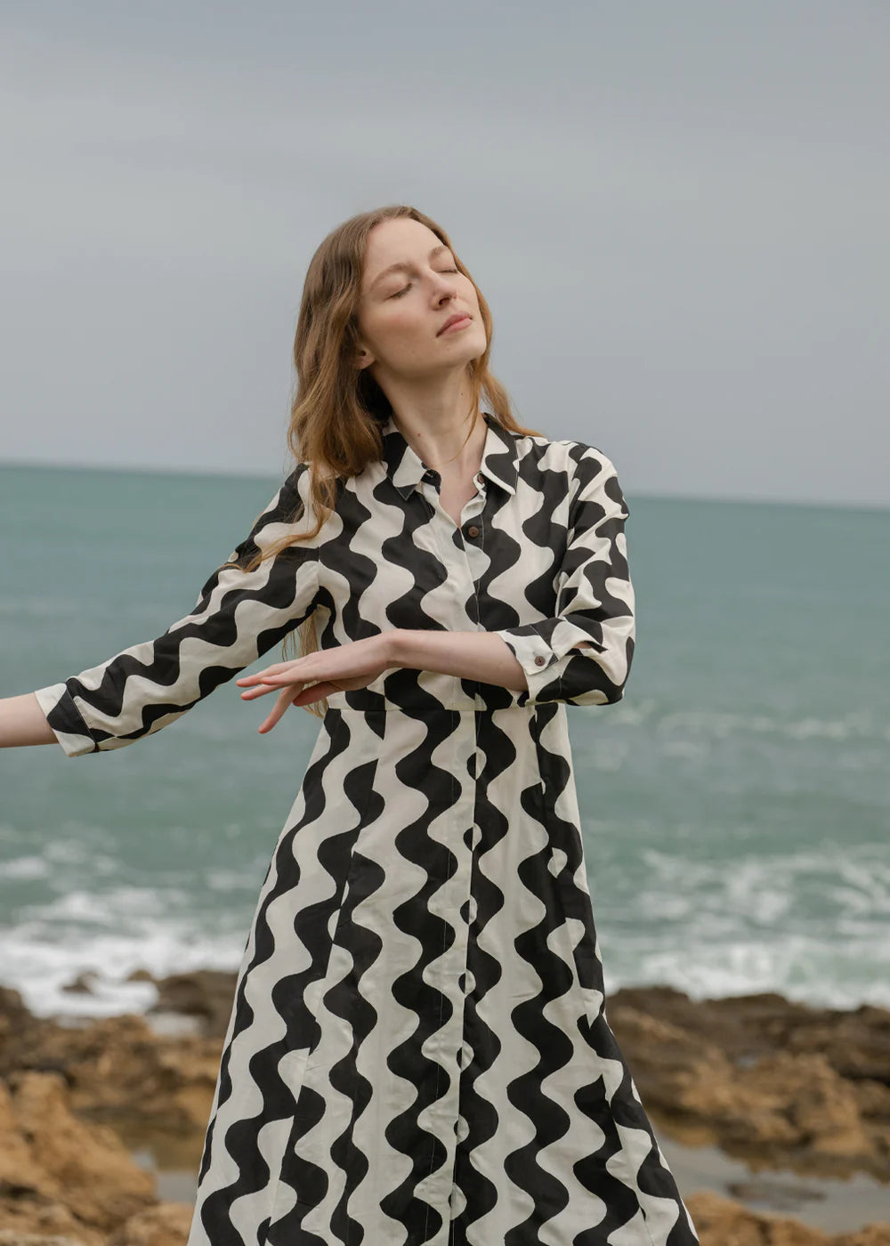 Cilla Kleid - Vibe black&white