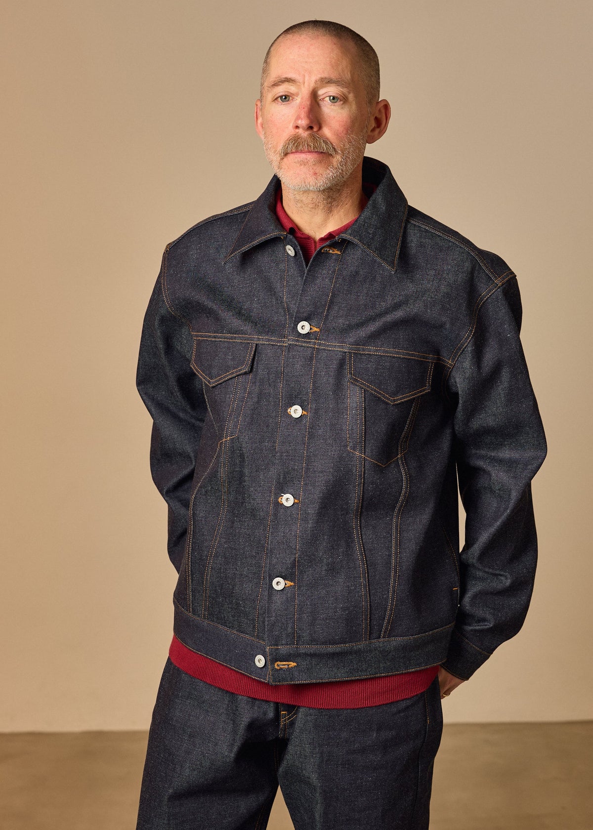 L/S Skipper Polo - bordeaux