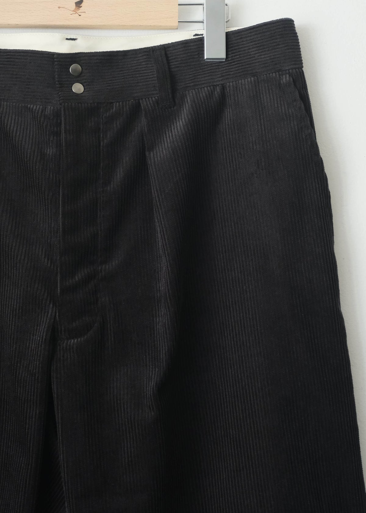 Wide Slacks Cordhose - schwarz
