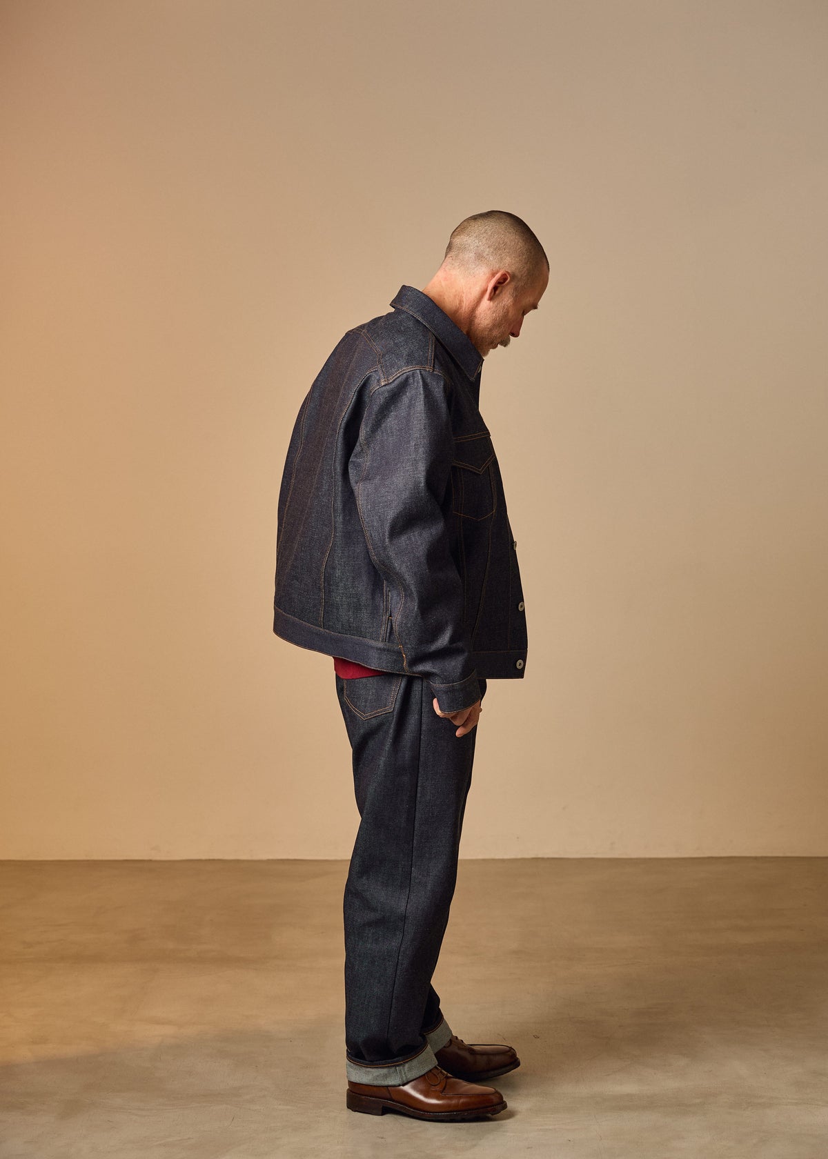 Tapered Jeans - indigo