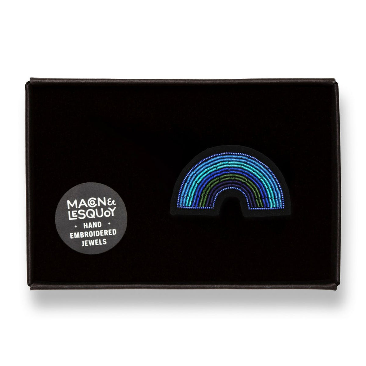 Brosche Arc blau