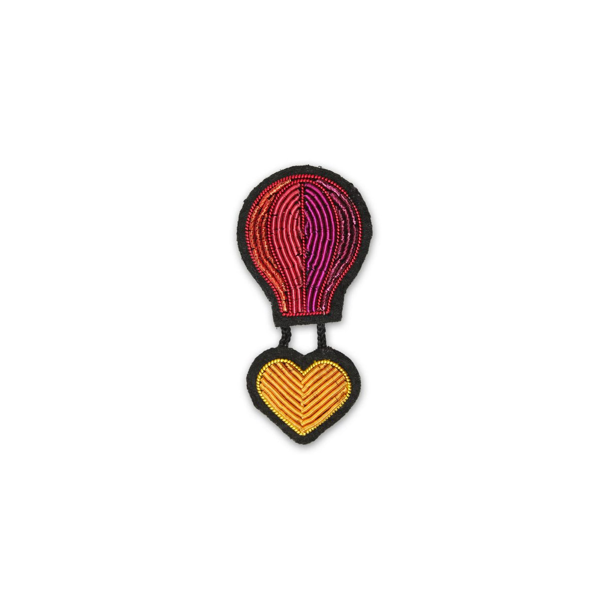 Brosche Luftballon mit Herz