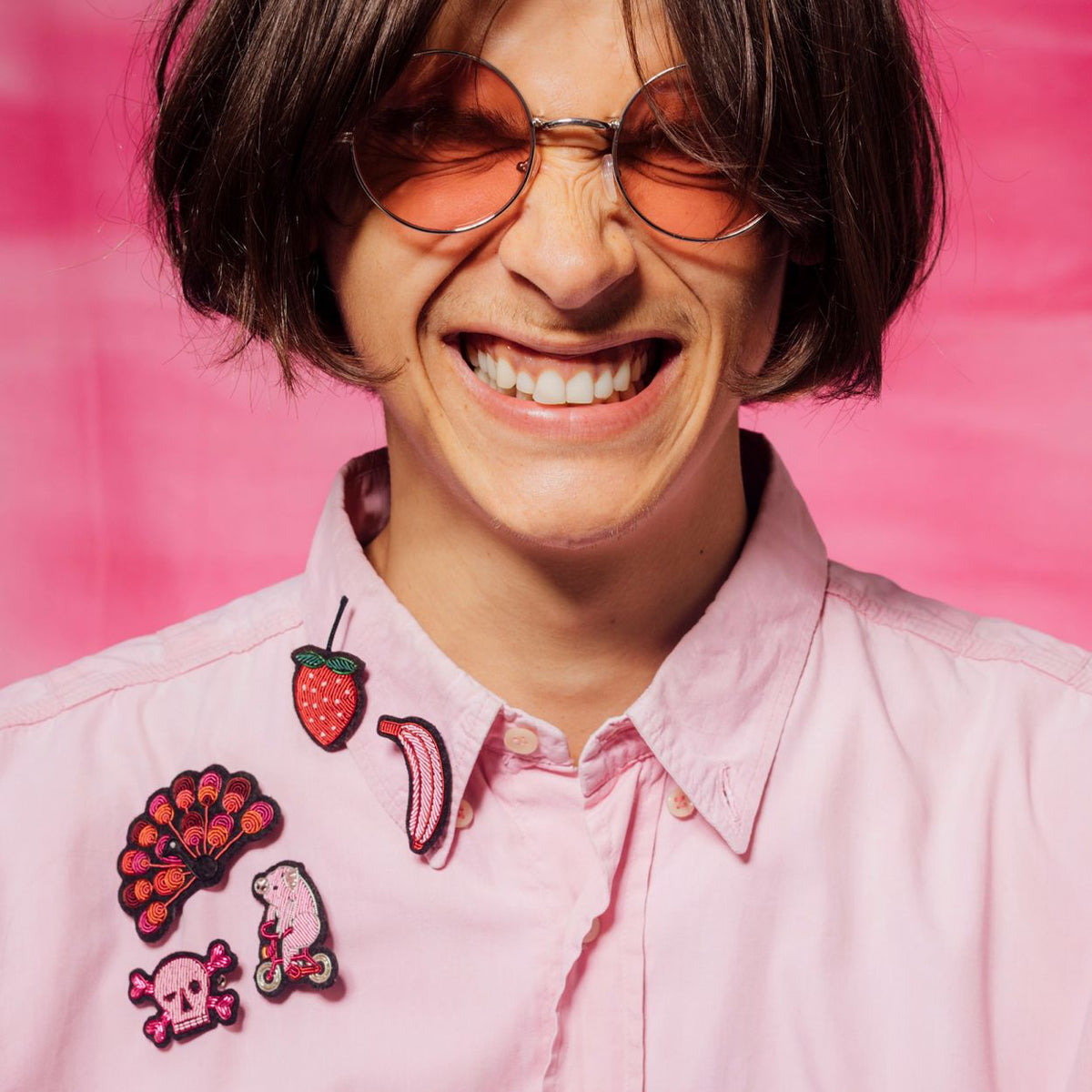 Brosche Pink Pirate