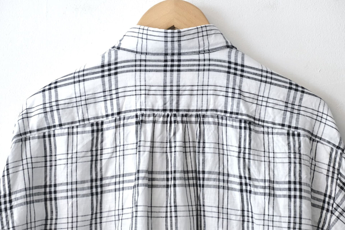 BS Shirt Hemd Karo - weiss/schwarz