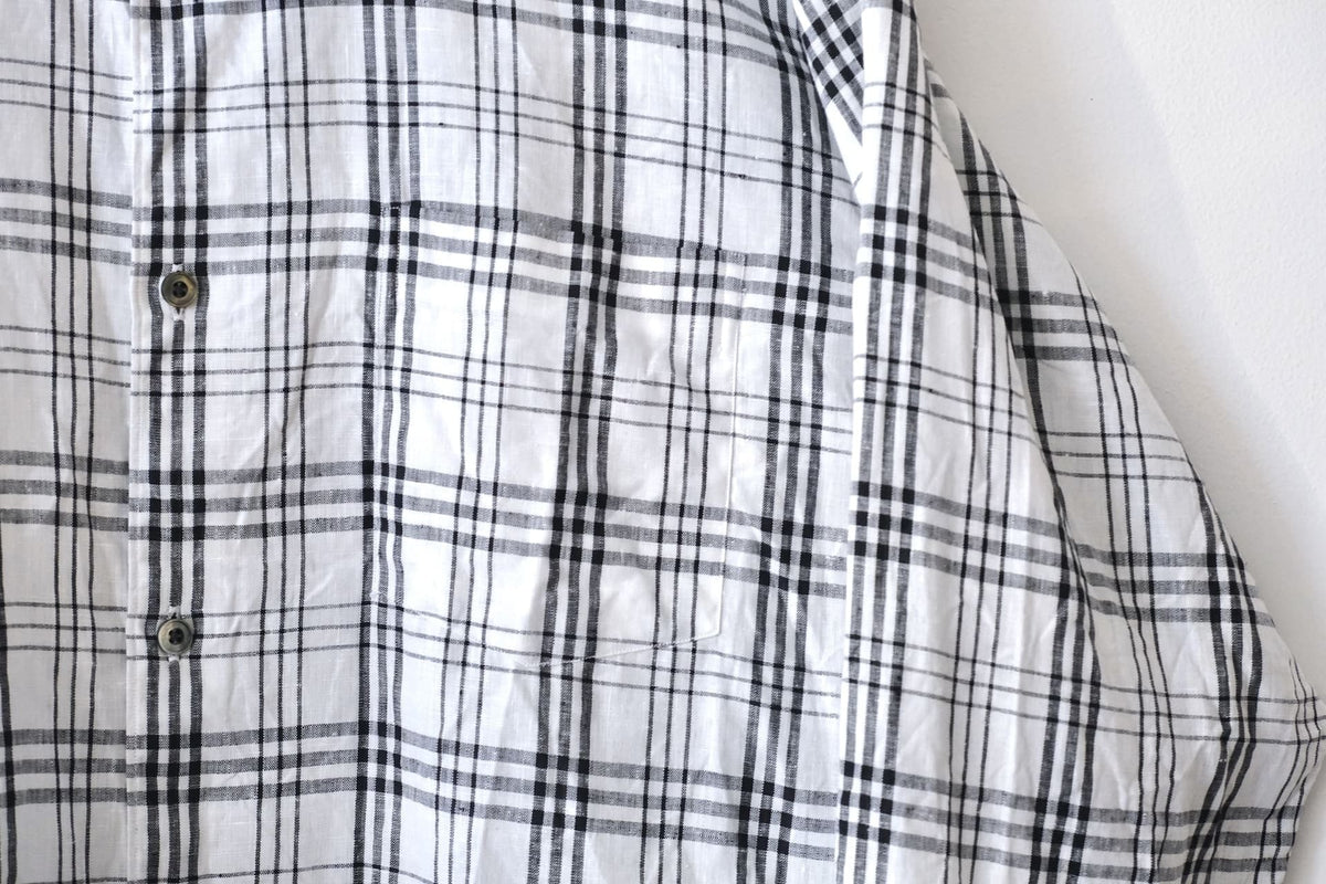 BS Shirt Hemd Karo - weiss/schwarz