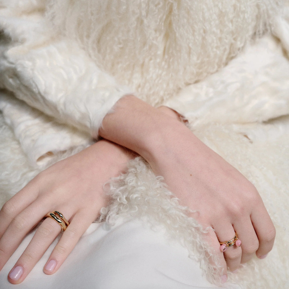 Ring Wavy - vergoldet