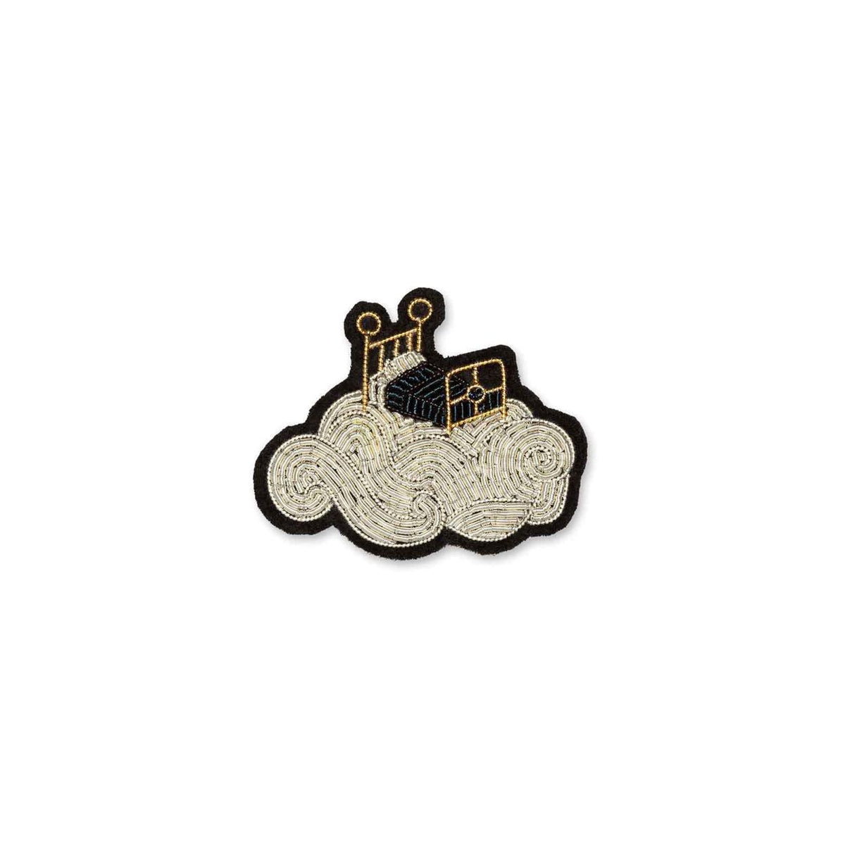 Brosche fliegendes Bett