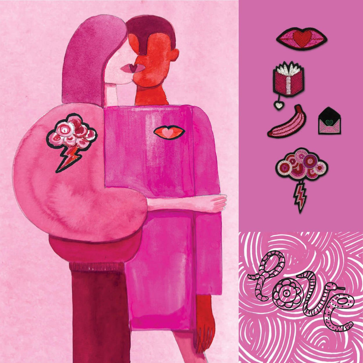 Brosche Pink Book