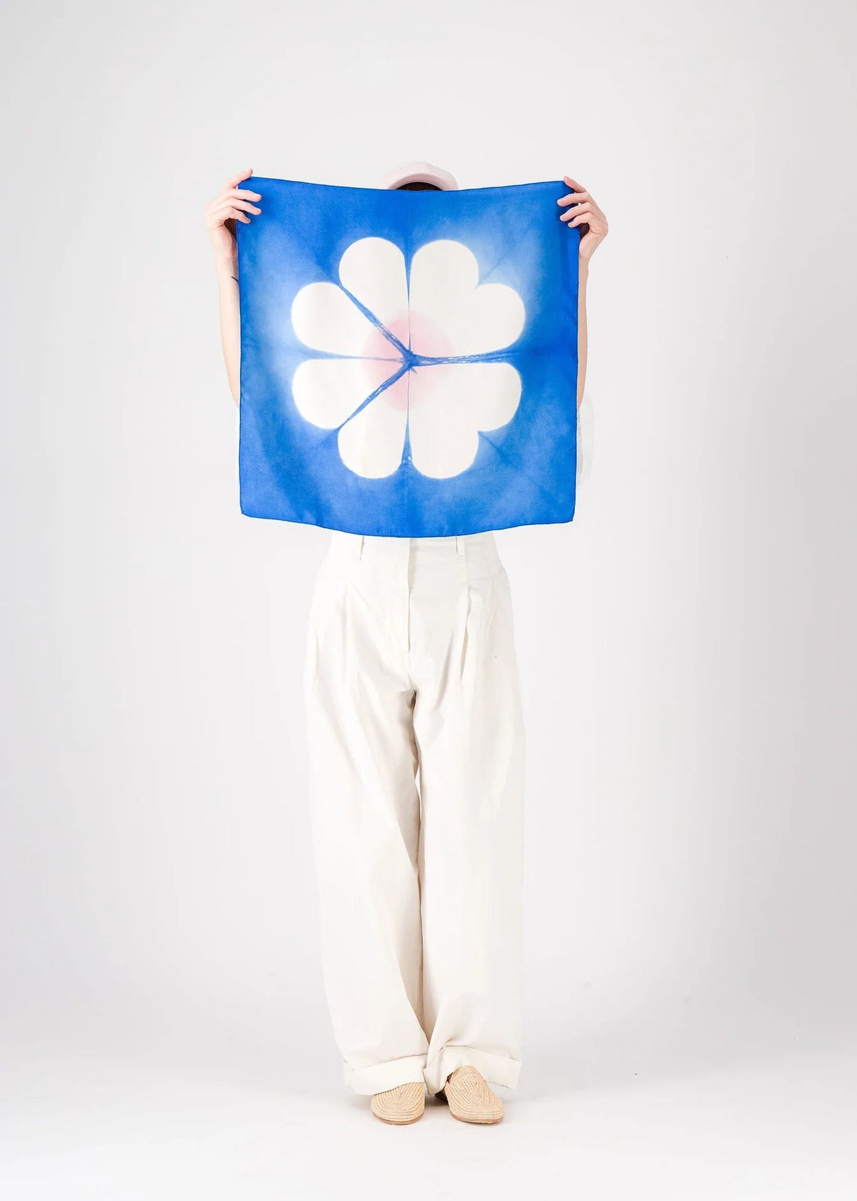 MARGUERITE Bandana - blue&pink
