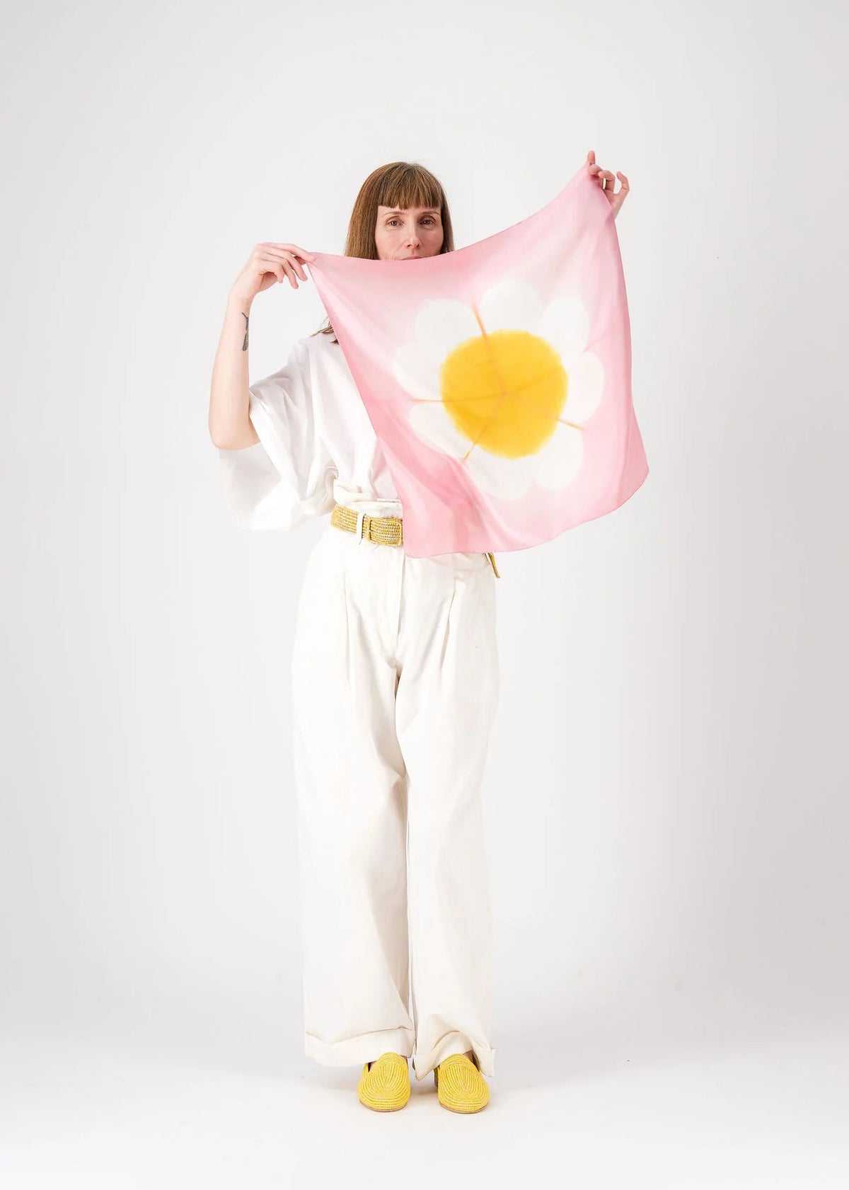 MARGUERITE Bandana - pink&anis