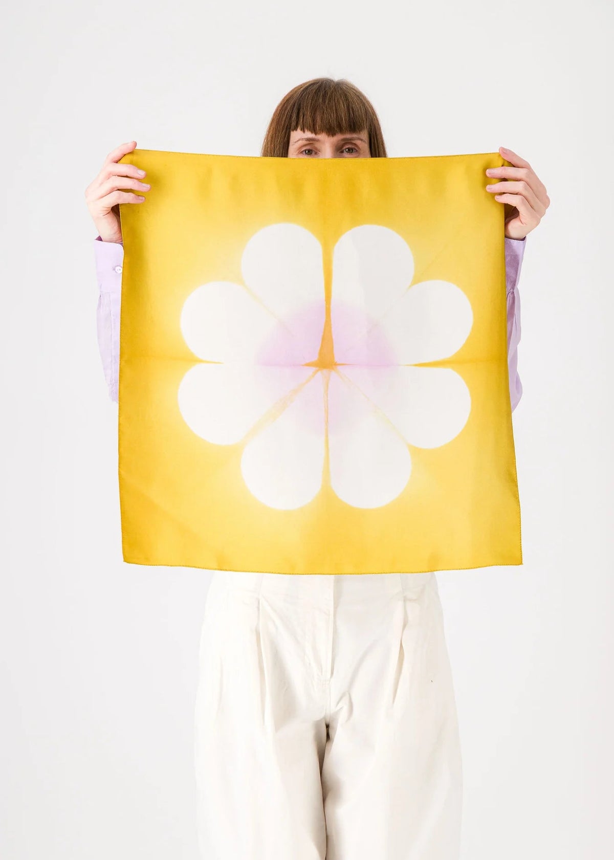 MARGUERITE Bandana - anis&lilac
