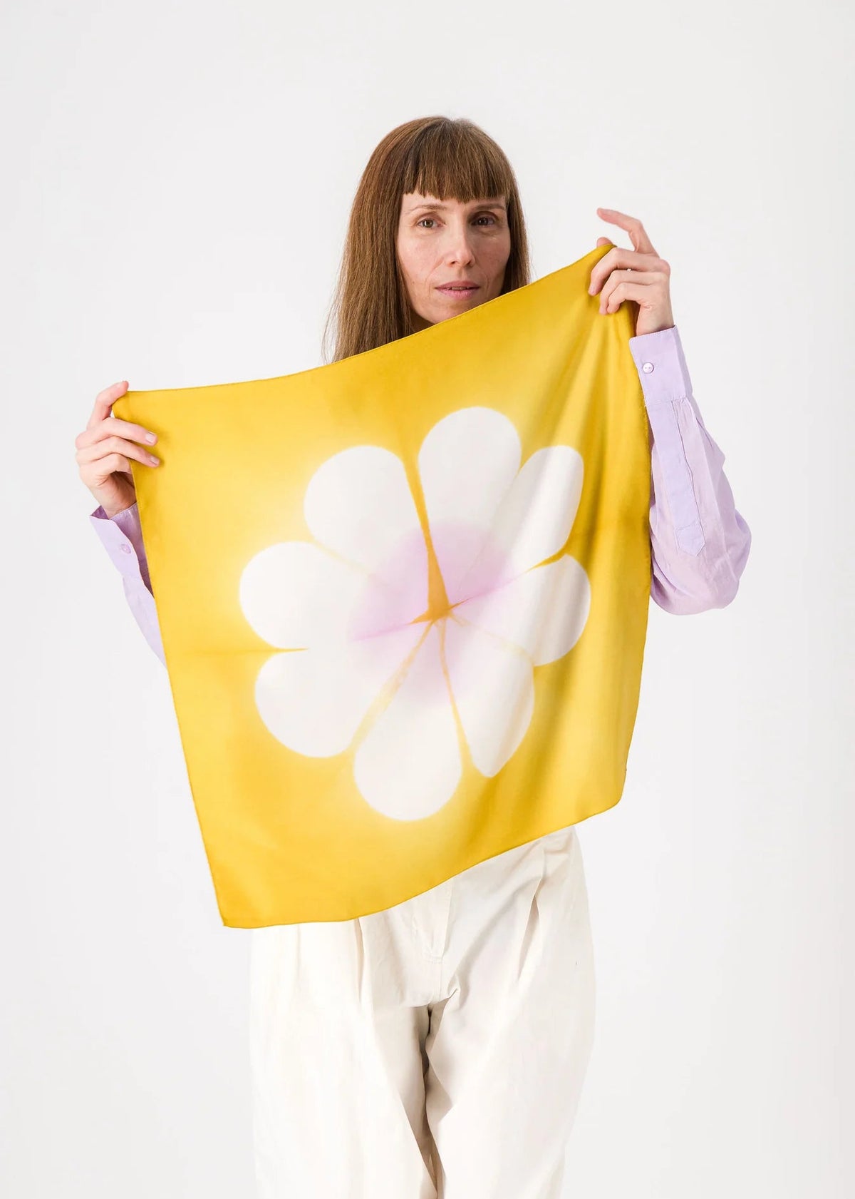 MARGUERITE Bandana - anis&lilac