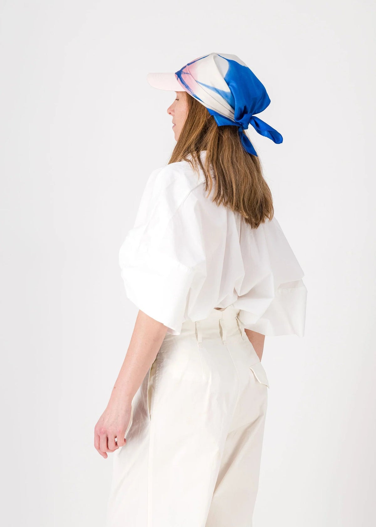 MARGUERITE Bandana - blue&pink