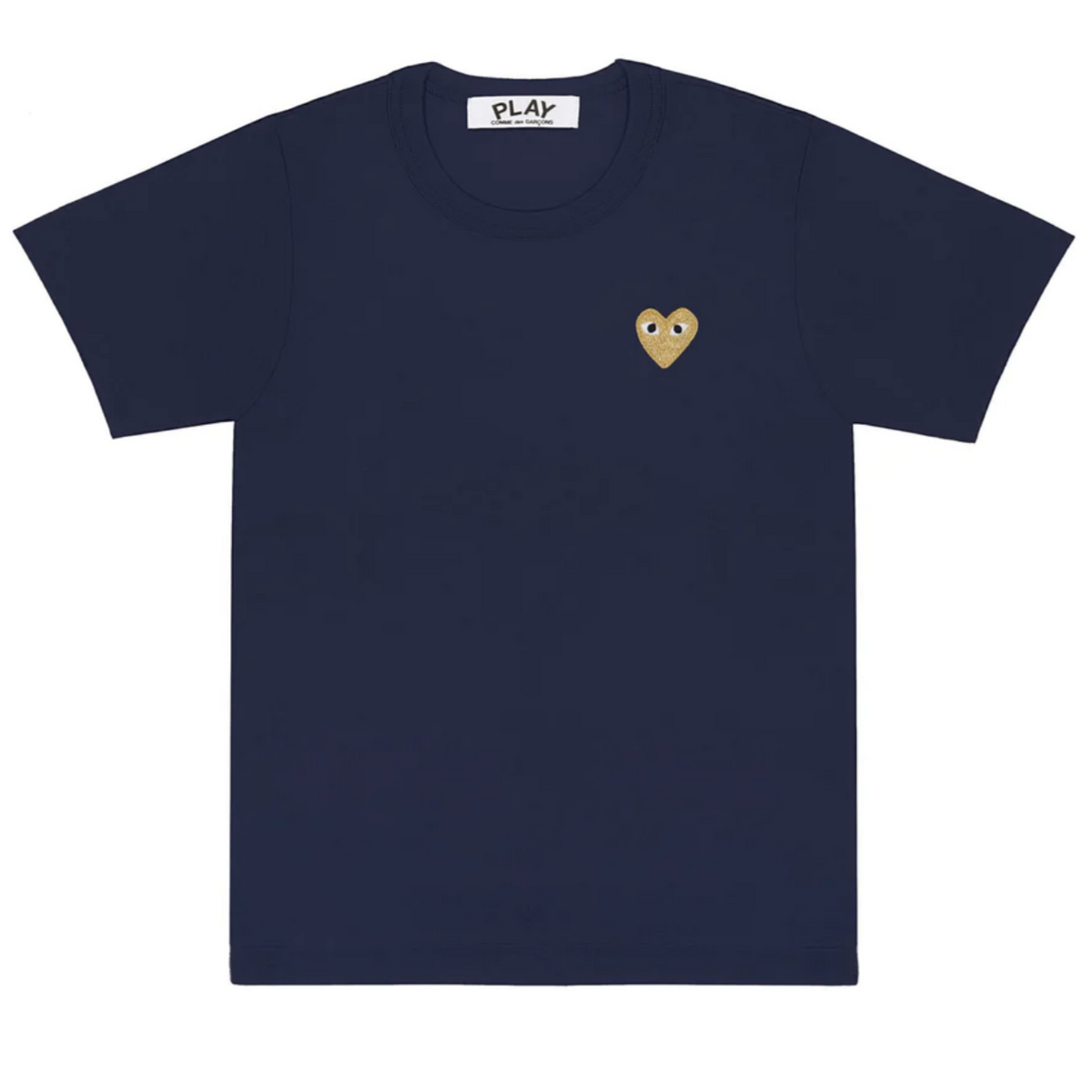 PLAY UNISEX T-Shirt navy Herz gold