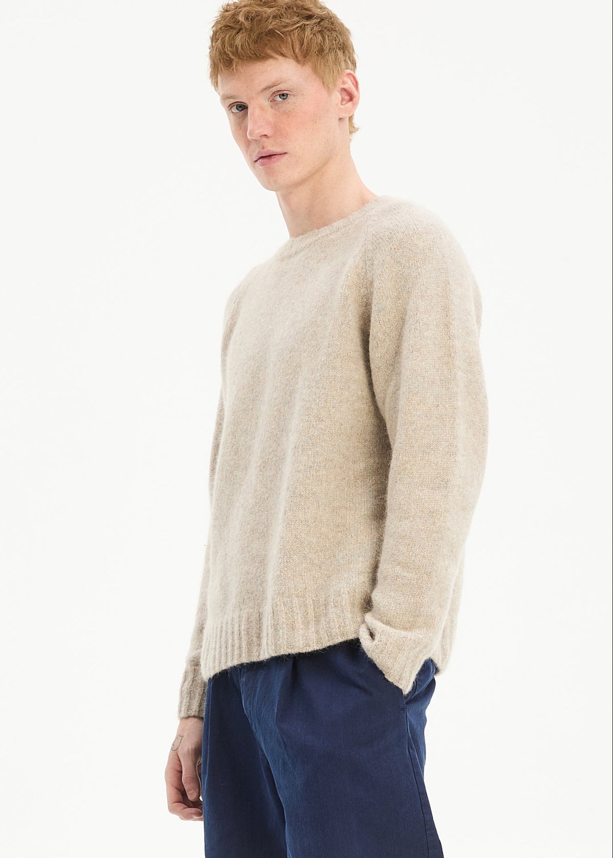 Pullover Crewneck Raglan - ecru
