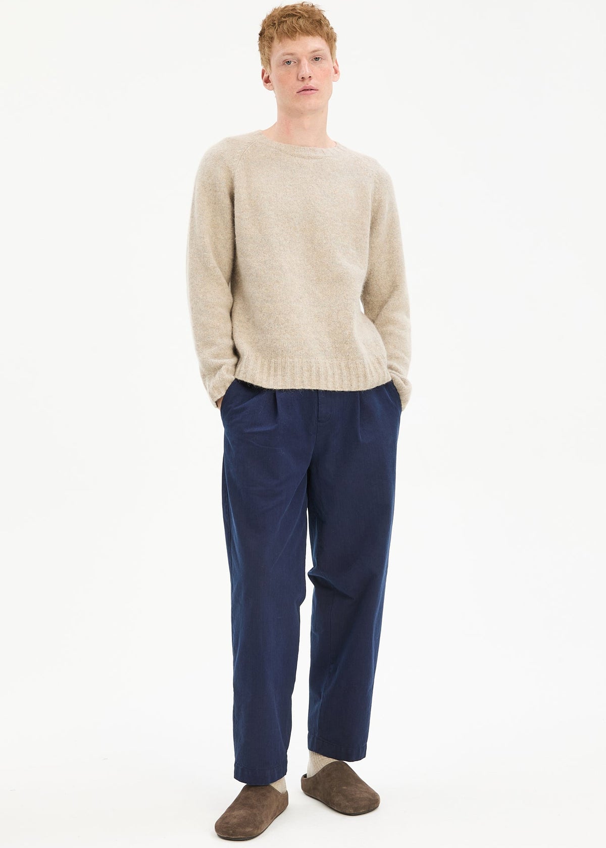 Pullover Crewneck Raglan - ecru