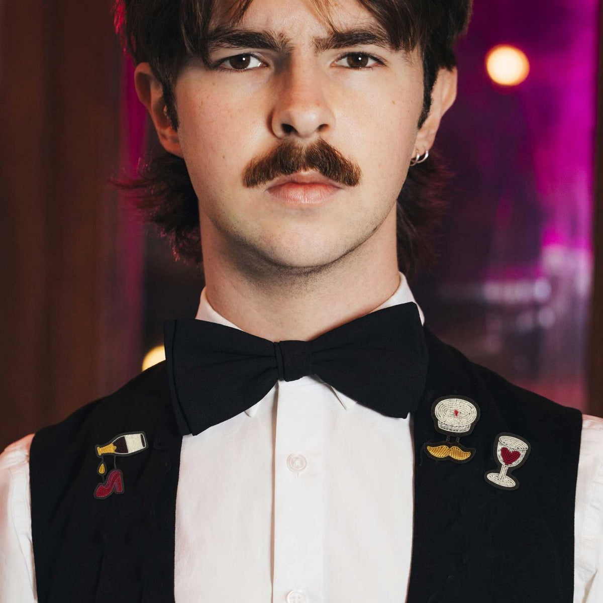 Brosche Herz im Glas