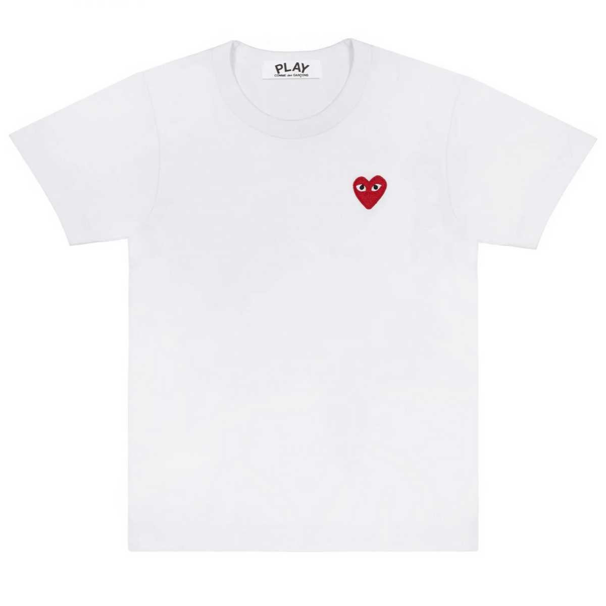 PLAY UNISEX T-Shirt weiss Herz rot